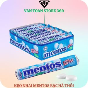 Kẹo nhai MENTOS bạc hà thỏi 29.7g