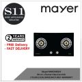 Mayer MMSS882HI/MMGH882HI  86 cm 2 Burner Stainless Steel / Glass Gas Hob 2 YEARS LOCAL MANUFACTURER  WARRANTY. 
