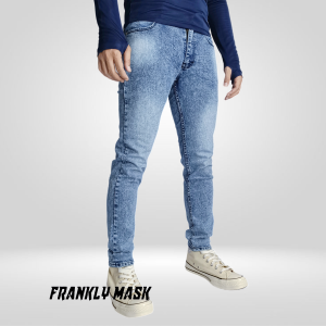 Celana Panjang Jeans Pria Black Snow - Celana Panjang Pensil Jeans Pria Snow Acid