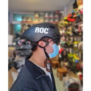 Nón thể thaoNón xe đạp ROC R16 màu đen nhám chính hãng
