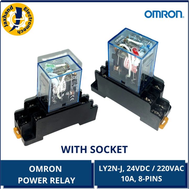 【COD】NEILOA Omron Power Relay LY2N-J 10A 24VDC/220VAC with Socket ...