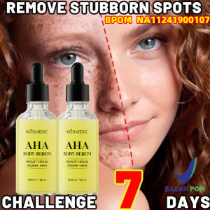 AHA Body Serum Whitening & Moisturising 50ML Original Body Serum Booster Pencerah Melembabkan Sebagai Body Booster dan Pemutih Tubuh Atasi Kulit BelangKulit Pelembab Tubuh Esensi Perawatan TubuhKojic Brightening Body Lotion Exfoliating