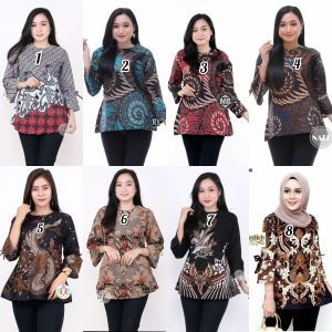 Ayana Blouse Batik Wanita Baju Kerja Kantor Batik Modern Batik Remaja