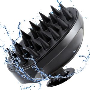 BUY 1 TAKE 2 (3PCS ) Hair Scalp Massager Shampoo Brush  Soft Silicone Bristles to Remove Dandruff Waterproof Hair Scrubber for Both Wet Dry Hair Suitable for Men & Women (Pink & Black)