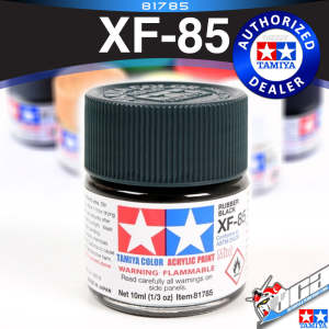 🌈 TAMIYA 81785 XF-85 RUBBER BLACK ACRYLIC MINI 10ML PLASTIC MODEL HOBBY ACTION FIGURE TOY PAINT VCA GUNDAM SINGAPORE
