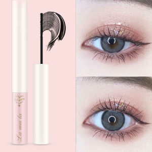 Steel Tube Eyelash Mascara Waterproof Non-Smudging Natural Black 3D Silk Fiber for Thick Curling Lashes