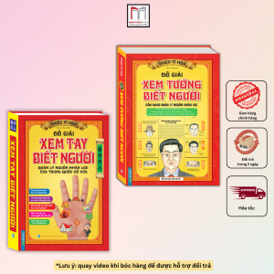 Sách - Combo 2c Đồ giải xem tay biết người (bìa cứng) + Đồ giải xem tướng biết người (bìa cứng)