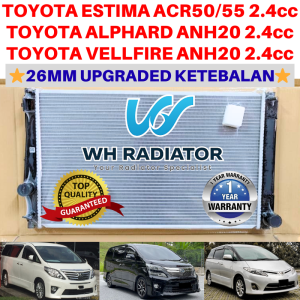 TOYOTA ESTIMA ACR50 2.4cc / ALPHARD ANH20 2.4cc / VELLFIRE ANH20 2.4cc (26mm)Double Layer TOP QUALITY Radiator Tangki Air