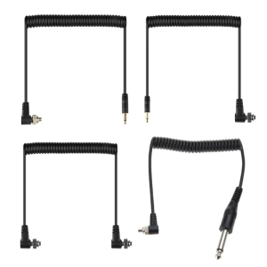Flash Sync Cable Reliable Camera Flash Sync Cord Extended to 2.5mm 3.5mm 6.35mm PC Connector for Flexible Photography