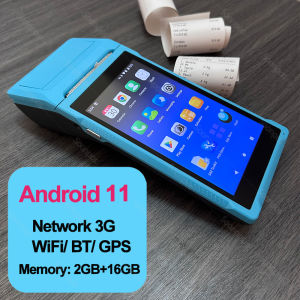 Soonpos 3GB 32GB 4GB 64GB Android 12 Handheld POS Terminal With 58mmThermal Receipt Printer 3G 4G WiFi GPS Bluetooth Smart Cashier Mobile POS Machine Compatible With Food Panda Loyverse POS Salesplay UTAK POS System