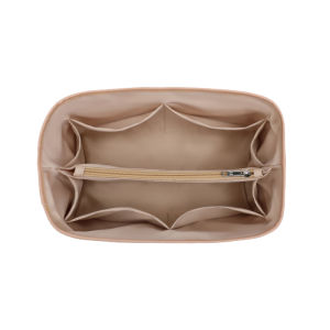 EverToner For Longchamp High Quality Satin Insert Organizer With Zipper Pockets Cosmetic Makeup Bags Travel Inner Purse Fit Luxury Handbag
