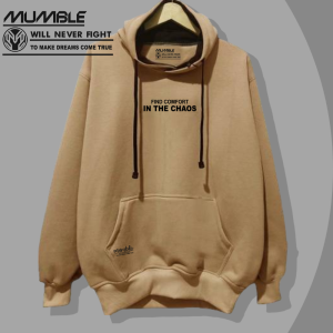 Jaket hoodie cowok bahan tebal Hoodie pria distro aesthetic warna mint Sweater hodie distro aesthetic sablon IN THE CHAOS Sweater cowok dewasa
