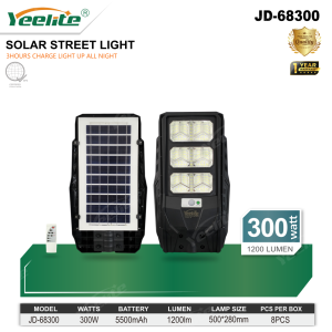 Yeelite Original Solar Street Light Outdoor Road Light Solar Street Light Waterproof IP67 300w 400w 500w