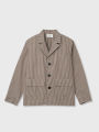 [JBB*] BROWN GUNCLUB CHECKED COTTON UNCONSTRUCTED JACKET  เจบีบี แจ็คเก็ตลำลองผู้ชาย เสื้อคลุม ผ้าคอตตอน. 