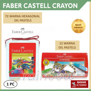 Faber Castell CRAYON 72 WARNA HEXAGONAL / CRAYON 12 WARNA OIL PASTEL Pastels Crayon Krayon Isi 12 Warna Crayon Faber Castell Hexagonal Oil Pastel 72 Warna Krayon Faber Castell Peralatan Menggambar Anak Perlengkapan Sekolah Peralatan Kesenian Melukis