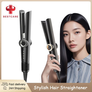 2-in-1 Curling Straightener with Ionic Technology & Red Light Protection | Automatic Heat Control & Hair-Safe Design