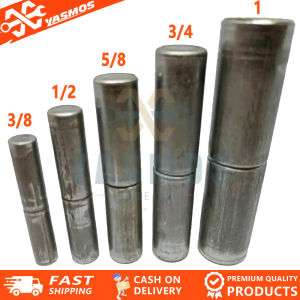 (PER PIECE) Cylindrical Hinges 5/16" 3/8" 1/2" 5/8" 3/4" 1" Heavy Duty Steel door hinges for Welding Gate Steel Door