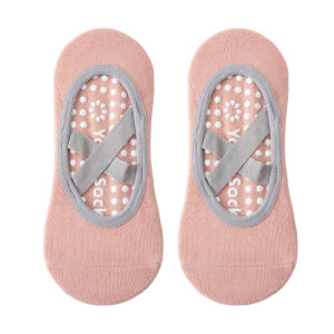Yoga Non-Slip Socks Lndoor Fitness Breathable Pilates Silicone Sole Zumba Dance Sports Socks Moisture Wicking One Size Fits All