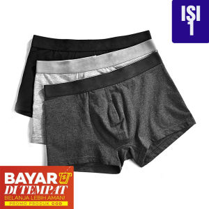 1Pcs CD Celana Dalam Kolor Boxer Pria Remaja Dewasa Size M L XL XXL - Boxer Lelaki Murah - Boxer Rebahan - Underwear - Boxer Renang Olahraga Bersepedah