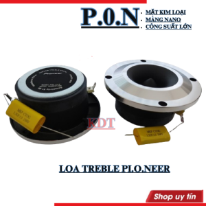 Loa treble 10cm pione mặt kim loại màng nano- coil titan hàng cao cấp-giá 1 loa