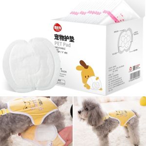 FANGAN Breathable 30pcs Disposable For Dogs Pet Female Dog Pets Supplies Deodorant Absorbent Panties Dog Diapers Pet Pads Sanitary Pants