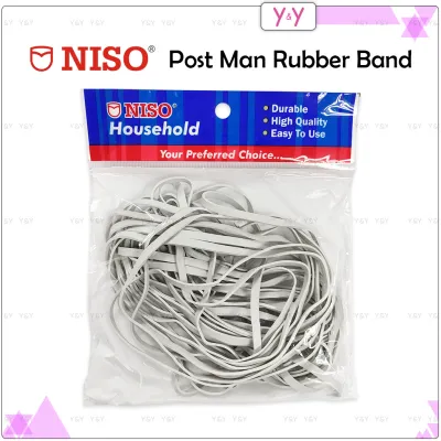 Niso Post Man Rubber Band / Large Rubber Band / Big White Rubber Band / Postal Rubber Band / Getah Gelang