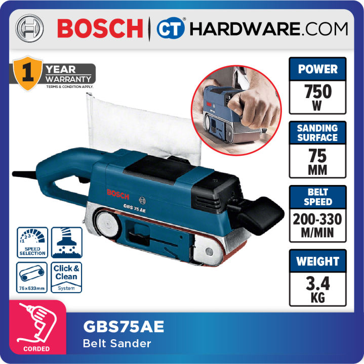 Bosch GBS 75 A Professional Belt Sander 533mm x 75m 300m min