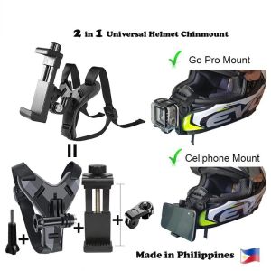 Gopro Helmet Holder Helmet Accessories Motorcycle Riding Phone Holder Action Camera Chin Holder