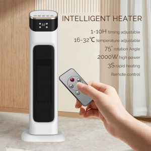 เครื่องทำความร้อนประหยัดพลังงาน Obecilc ที่ทำความร้อนรวดเร็วสำหรับทั้งบ้านรีโมทคอนโทรลตั้งเวลา16-32 ° C การหมุนเวียนของอากาศ