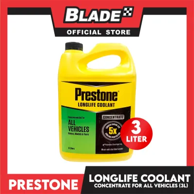 Prestone Long Life Coolant Concentrate 3 Liters Prevents Overheating Rust And Corrosion