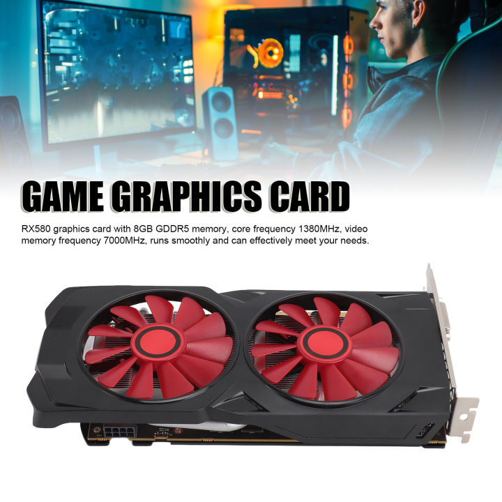 [eforcelxt] Game Graphics Card RX580 8GB GDDR5 256bit Quiet Dual