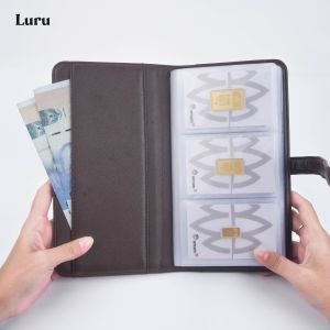 Dompet Emas - Dark Brown - Logam Mulia Antam Kartu Pria Wanita