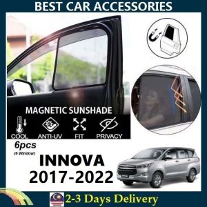 Toyota Innova 2017-2022 FULLY MAGNETIC SUNSHADE【6pcs】