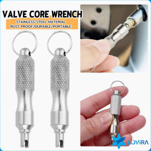 LoviRa Tire Valve Core Screwdriver for Car Tyre Valve Core Remover Tool Tire Repair Keychain Design