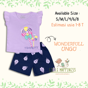 SETELAN BAJU ANAK CEWEK 1-8 TAHUN \"WONDERFUL SERIES\" / SETELAN BAJU ANAK KELFI