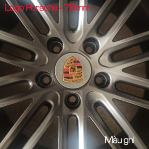 Chụp mâm xe ô tô Porsche logo lazang Porsche 76mm có 3 màu Đen Bạc và Ghi. Chất liệu nhựa ABS. Porsche76