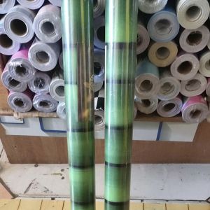 Wallpaper Dinding Sticker Motif Bambu Hijau Minimalis 10 x 45 - Roll 10m x 45cm, Bahan Kertas PVC, Tidak Luntur & Tahan Air, Mudah Dipasang (Lem Perekat Inklusif)