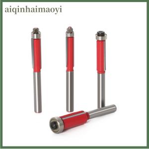 aiqinhaimaoyi 6mm 1/4" Shank Flush Trim Router Bits End Mill For Wood Lengthened Trimming Cutt