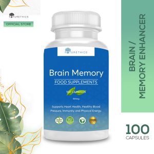 Naturethics Brain Memory Food Supplement Capsules (Supports Heart Health Healthy Blood Pressure and Physical Energy)