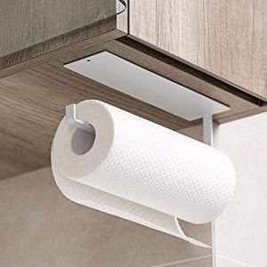 [SG] Kitchen Self-adhesive Roll Paper Holder Towel Storage Rack Tissue Hanger Cabinet