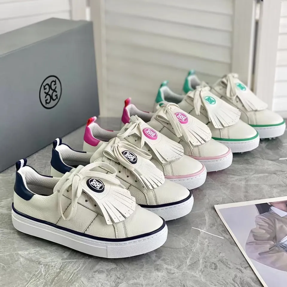 New Style GFORE golf Shoes Women Fashion golf Casual Comfortable Sports  Street Wear G4 Sports Women's Shoes# White and Black #6608#