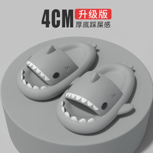 Free Shipping Thick-Soled Shark Couple Slippers Essential For Big Feet Plus-Size Slippers WomenS Sandals MenS Indoor/Outdoor Slippers Size 47 Non-Slip
