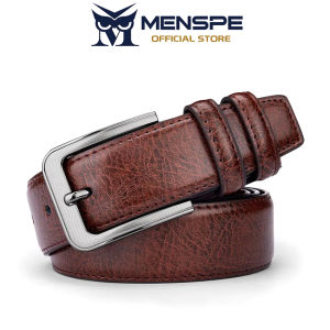 MENSPE Men Belts Soft PU Leather Belts Utility Waist Belts 120cm Adjustable Length Dress Belts for Men with Classic Buckle Vintage Jeans Belt for Men