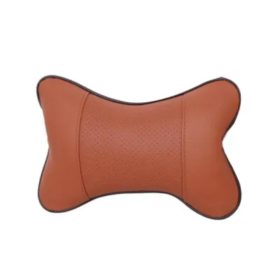 SFJHF Comfortable PU Leather Car Neck Pillows PU Leather Breathable PU leather Headrest Pillow Pad Neck Rest Cushion Easy Install Auto Seat Head Neck Rest Cushion Auto Seat