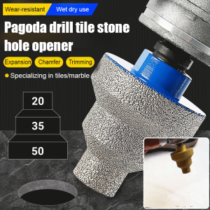 Stone hole opener for quartz stone trimming chamfering tool