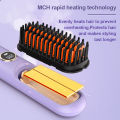 MAIMEITE Wireless Cordless Hair Straightener Comb Portable Hair Straightener 2-in-1 Negative Ion Anti-scalding Comb Hair Care. 