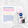 [Paket isi 3] NIVEA Deodorant Roll On Black & White Invisible Original 50ml. 