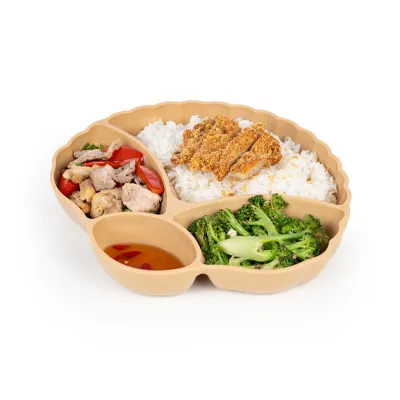 KHAY CƠM SÒ 4 NGĂN 5608 KHAY ĐỰNG CƠM CHO BÉ BẰNG PHÍP CHO BÉ nhựa long thành