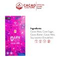 Cacao Culture - Auro Chocolate - 64% Dark Chocolate with Cacao Nibs Bar - 60g - Vegan. 