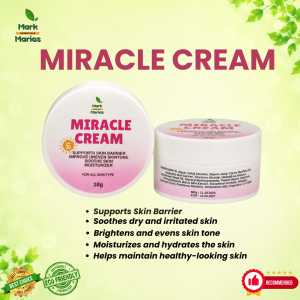 Mark and Marias Miracle Cream 10g | Skin Barrier Support | Soothes Dry and Irritated Skin | Brightens and Evens Skin Tone | Deep Moisturizing and Hydrating Care | All Skin Types | Gentle Daily Face & Body Cream | Non-Greasy | Easy Apply | Premium Quality